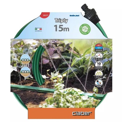 Λάστιχο απαλής βροχής ή εμποτισμού εδάφους 15 m | TRIPLY-CLABER